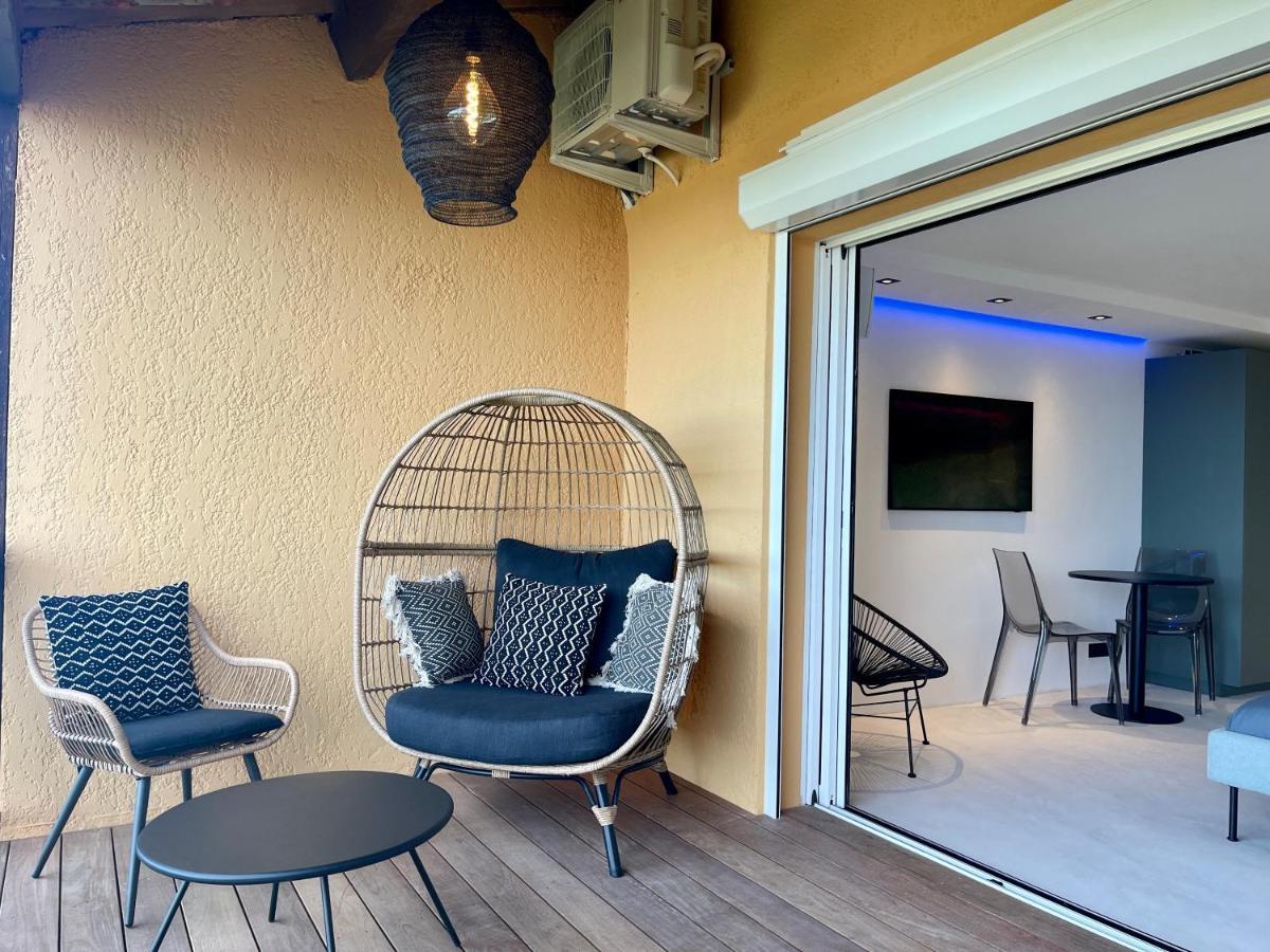 Appartement Neuf Climatise - Vue Mer Saint-Tropez - 50M Plage Et Port - Piscine กาสแซ็ง ภายนอก รูปภาพ